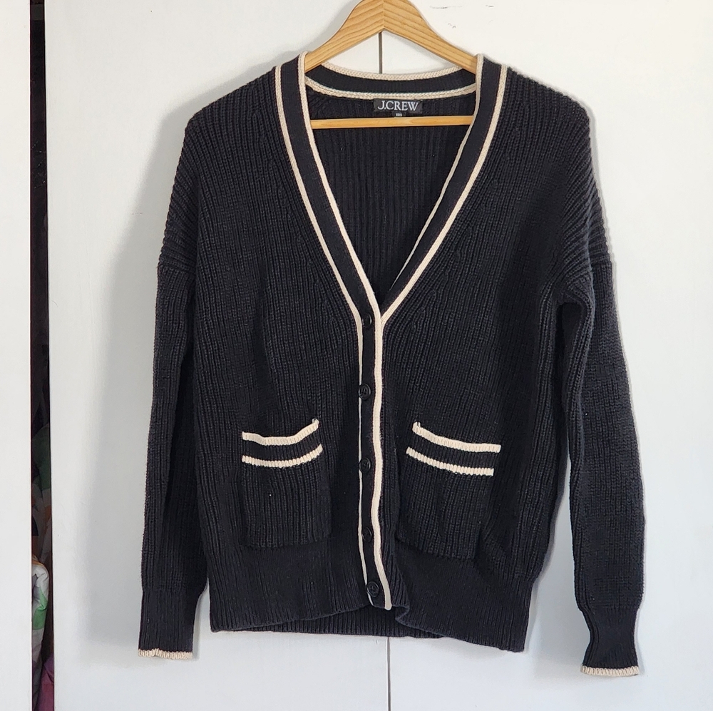 J. Crew Black Crewneck Sweater